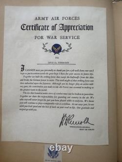 VTG WW2 ERA ARMY AIR FORCE SOLDIER 1943 SCRAP BOOK With PHOTOS HARRY TRUMAN LETTER