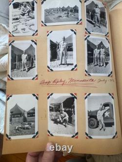 VTG WW2 ERA ARMY AIR FORCE SOLDIER 1943 SCRAP BOOK With PHOTOS HARRY TRUMAN LETTER