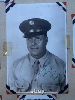 VTG WW2 ERA ARMY AIR FORCE SOLDIER 1943 SCRAP BOOK With PHOTOS HARRY TRUMAN LETTER