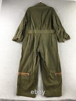 VTG WW2 Flight Suit M Short USAAF Army Air Force Type L-1 Blue Bell Coverall 40s