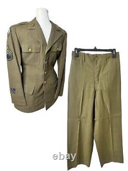 VTG WWII Dress Uniform 9th Army Air Corps Jacket/Pants 1940s Military Army USA