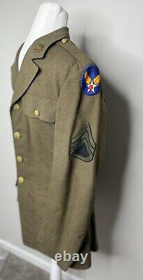 VTG WWII Dress Uniform 9th Army Air Corps Jacket/Pants 1940s Military Army USA