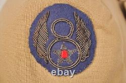 VTG WWII US Army 8th Air Force Bullion Patch Summer Officer's Tunic Jacket WW2