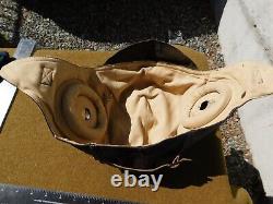 VTG. WWII US Army Air Force Pilot's Flying LEATHER Helmet, COMPLETE, XLNT CONDITION