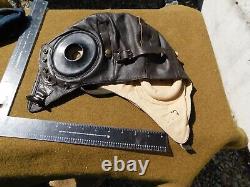 VTG. WWII US Army Air Force Pilot's Flying LEATHER Helmet, COMPLETE, XLNT CONDITION