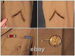 VTG Womens WW2 US Army Air Force WAC Officer's Uniform Jacket Sz 14 S 1940s WWII