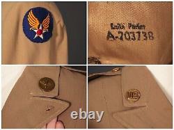 VTG Womens WW2 US Army Air Force WAC Officer's Uniform Jacket Sz 14 S 1940s WWII