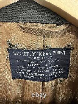 VTG World War II B-13 Officer Flight Jacket Size 38 WWII WW2 Army Air Force AAF