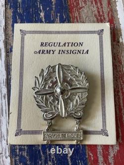 Very Rare NOS WWII US Army Air Force PARACHUTE RIGGER Technician Badge UNUSED