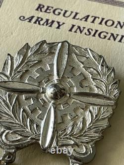 Very Rare NOS WWII US Army Air Force PARACHUTE RIGGER Technician Badge UNUSED
