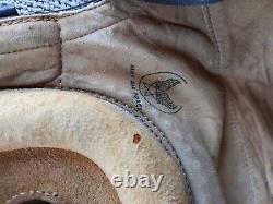 Vint. WWII US Army Air Force A-11 Leather Flight Helmet 3189 Size Medium