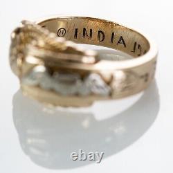 Vintage 10K WWII American Army Air Corps Military Ring