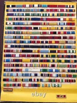 Vintage 144 Wwi Wwii Us Military Ribbons Army Air Force Navy Coast Guard Dsc