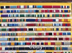 Vintage 144 Wwi Wwii Us Military Ribbons Army Air Force Navy Coast Guard Dsc