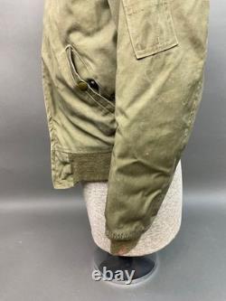 Vintage 1940's USAF B-15 Type Flight Jacket Canvas WW2 WWII Army Air Force