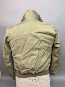 Vintage 1940's USAF B-15 Type Flight Jacket Canvas WW2 WWII Army Air Force