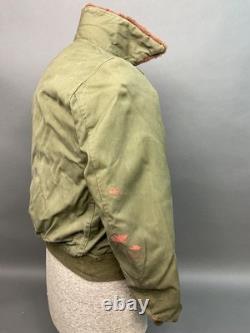 Vintage 1940's USAF B-15 Type Flight Jacket Canvas WW2 WWII Army Air Force