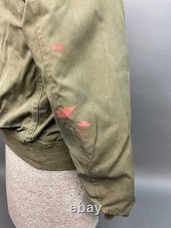 Vintage 1940's USAF B-15 Type Flight Jacket Canvas WW2 WWII Army Air Force