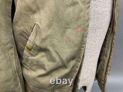 Vintage 1940's USAF B-15 Type Flight Jacket Canvas WW2 WWII Army Air Force