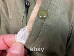 Vintage 1940's USAF B-15 Type Flight Jacket Canvas WW2 WWII Army Air Force