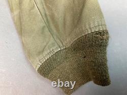 Vintage 1940's USAF B-15 Type Flight Jacket Canvas WW2 WWII Army Air Force
