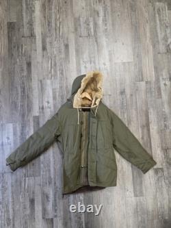 Vintage 1940's WWII US Army Air Force Type B-11 Parka Fur Jacket Coat Men's 36