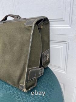 Vintage 1940s Army Air Corps B-4 Flight Bag Original DPS Monogram + Hanger