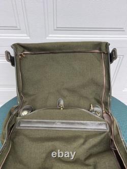 Vintage 1940s Army Air Corps B-4 Flight Bag Original DPS Monogram + Hanger