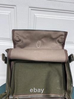 Vintage 1940s Army Air Corps B-4 Flight Bag Original DPS Monogram + Hanger