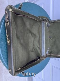 Vintage 1940s Army Air Corps B-4 Flight Bag Original DPS Monogram + Hanger