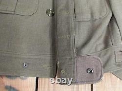 Vintage 1940s US Army Air Forces Wool Field Jacket WWII Wings Patch 34 Military