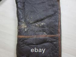 Vintage 1940s WWII Bomber Crew B-1 USAAF Flight Pants Trousers Leather Sheepskin