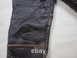 Vintage 1940s WWII Bomber Crew B-1 USAAF Flight Pants Trousers Leather Sheepskin