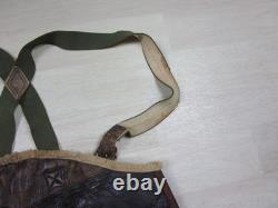 Vintage 1940s WWII Bomber Crew B-1 USAAF Flight Pants Trousers Leather Sheepskin