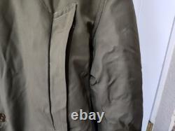 Vintage 1940s WWII US Army Air Forces B-9 Flight Parka Fur Hood USA Made