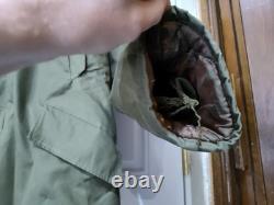 Vintage 1940s WWII US Army Air Forces B-9 Flight Parka Fur Hood USA Made