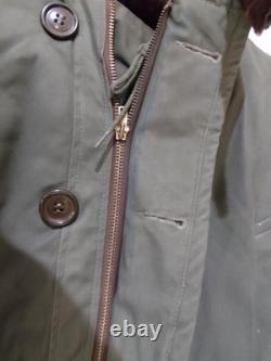 Vintage 1940s WWII US Army Air Forces B-9 Flight Parka Fur Hood USA Made