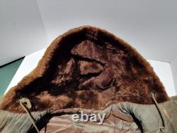 Vintage 1940s WWII US Army Air Forces B-9 Flight Parka Fur Hood USA Made