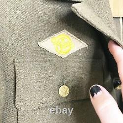 Vintage 1943 WWII US Air Force Army Sergeant Wool Dress Uniform