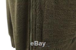 Vintage 30s 40s mens olive C-2 AIR FORCE SWEATER army cardigan military WW2 46