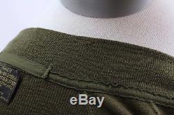 Vintage 30s 40s mens olive C-2 AIR FORCE SWEATER army cardigan military WW2 46