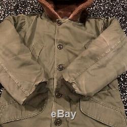 Vintage 40s US WW2 Army Air Forces Type B-9 Heavy Flight Jacket Size S Fit well