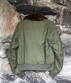 Vintage 40s WW2 US Army Air Force B-15 A Military Flight Jacket B15 A