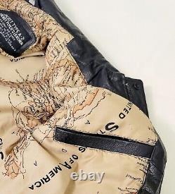 Vintage A2 US Army Air Force WWII Flyers Leather A-2 Bomber Pilot Jacket Men's M