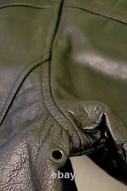 Vintage A2 US Army Air Force WWII Flyers Leather A-2 Bomber Pilot Jacket Men's M