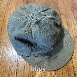 Vintage A-3 Mechanic's Cap WW2 Hat 7 1/8 Army Air Force USAAF WWII HBT A3