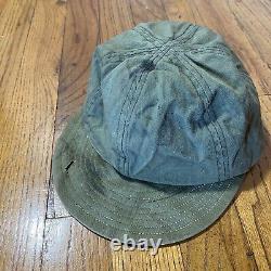 Vintage A-3 Mechanic's Cap WW2 Hat 7 1/8 Army Air Force USAAF WWII HBT A3