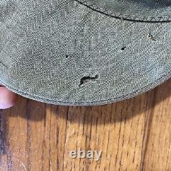 Vintage A-3 Mechanic's Cap WW2 Hat 7 1/8 Army Air Force USAAF WWII HBT A3