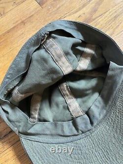 Vintage A-3 Mechanic's Cap WW2 Hat 7 Army Air Force USAAF WWII HBT A3 Stencil