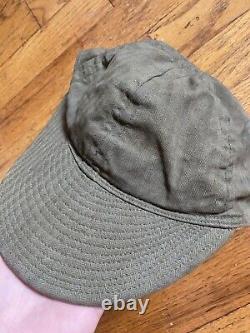 Vintage A-3 Mechanic's Cap WW2 Hat 7 Army Air Force USAAF WWII HBT A3 Stencil